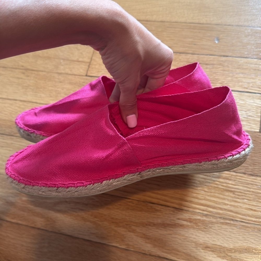 Pink Espadrille Flats Size 37 - Picture 5 of 5